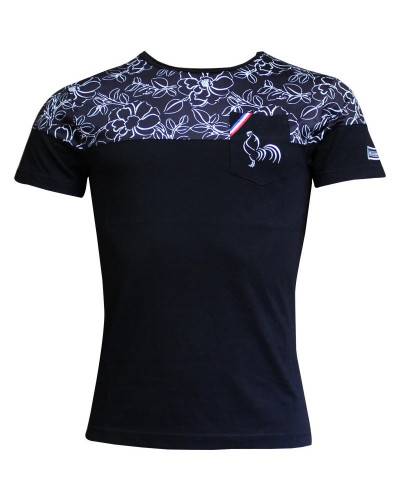 T-shirt Marinière Black Flower