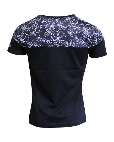 T-shirt Marinière Black Flower