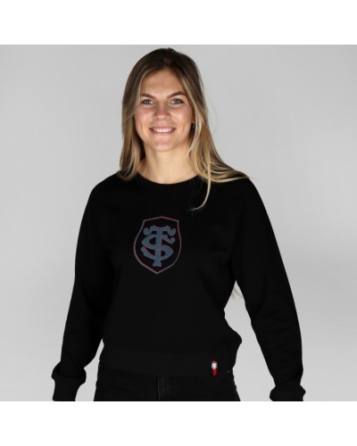 Sweat Logo Rubber - Femme - noir - Stade Toulousain