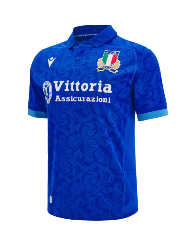 Maillot de Rugby Domicile Junior Officiel de l'Équipe d'Italie - Saison 2024/2025