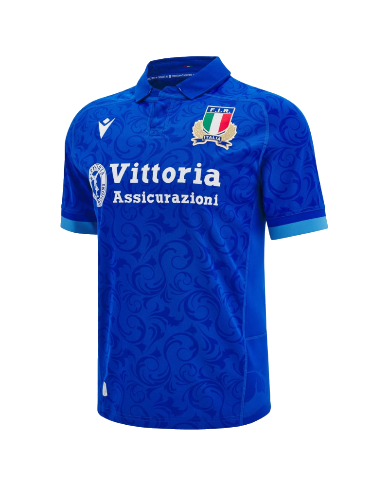 Maillot de Rugby Domicile Junior Officiel de l'Équipe d'Italie - Saison 2024/2025