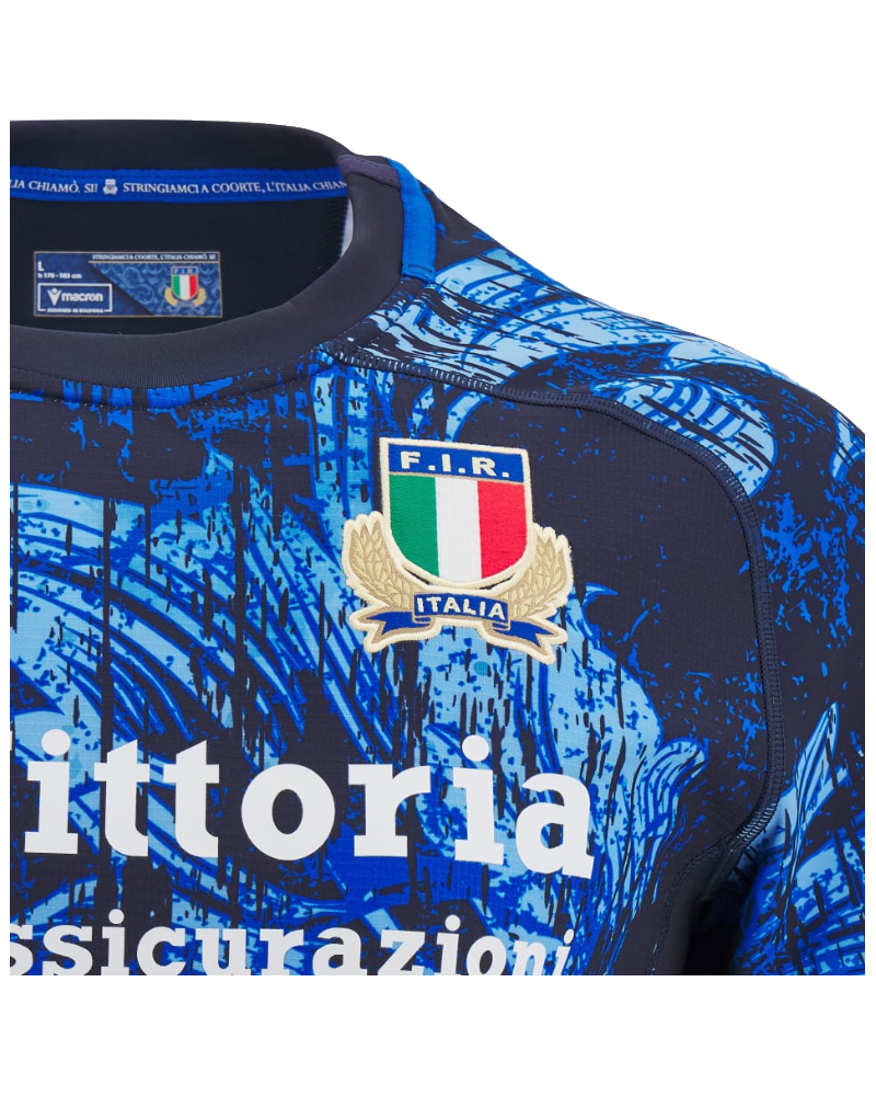 Maillot d’Entraînement Junior Officiel de la Fédération Italienne de Rugby - Saison 2024/2025