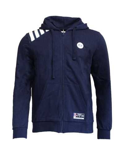 Sweat zippé Epaule Marinière - Enfant