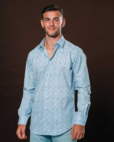 Chemise Rugby Fleurs Étoilées