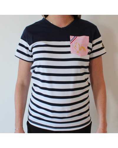 T-shirt Marinière La Vie en Rose - Femme