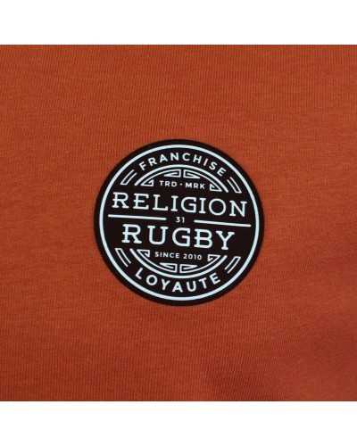 T-shirt Franchise Rugby Ecoresponsable - Brique