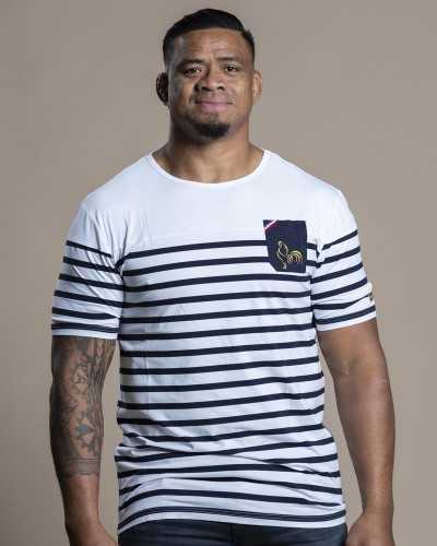 T-shirt rugby France Marinière - La Française