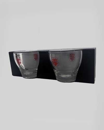 Tasses à Café en verre - Lot de 2 - Stade Toulousain