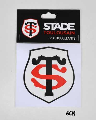 Autocollants Logo - Lot de 2 - 6 cm - Stade Toulousain